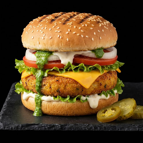 Tasty Veg Burgers at The Fast Food Co Ulwe